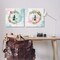 Stupell Industries Hummingbirds in Wreaths 2pc Canvas Wall Art Set Design by Katie Pertiet